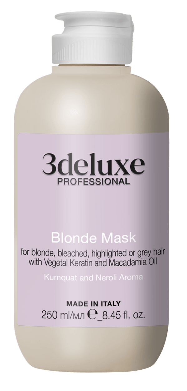 3deluxe Professional Blonde Mask 250ml - Hairdressing Supplies