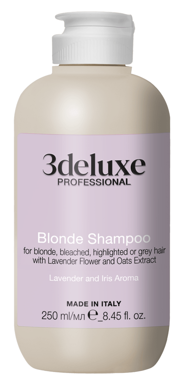 3deluxe Professional Blonde Shampoo 250ml - Hairdressing Supplies