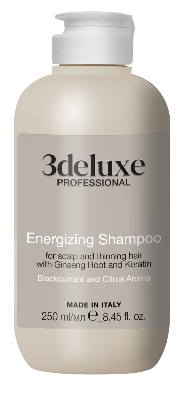 3deluxe Professional Energising Shampoo 250ml - Hairdressing Supplies