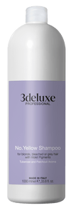 3deluxe Professional No Yellow Shampoo 1000ml - Hairdressing Supplies