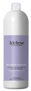 3deluxe Professional No Yellow Shampoo 1000ml - Hairdressing Supplies