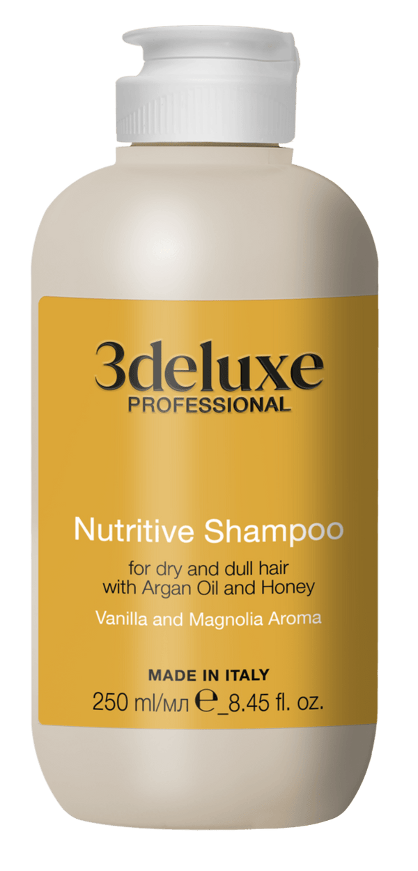 3deluxe Professional Nutritive Shampoo 250ml - Hairdressing Supplies