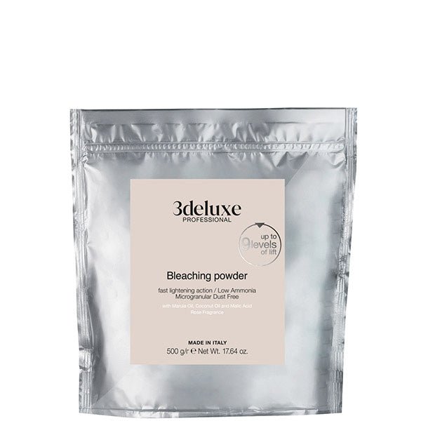 3deluxe Professional Professional Bleaching Powder 9 Levels Alluminium bag 500g - Hairdressing Supplies