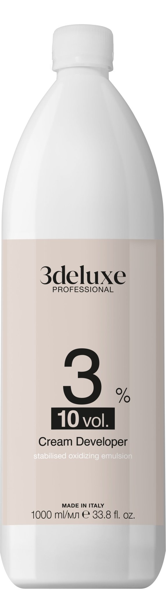 3deluxe Professional Professional Cream Peroxide Developer 1000ml - Hairdressing Supplies