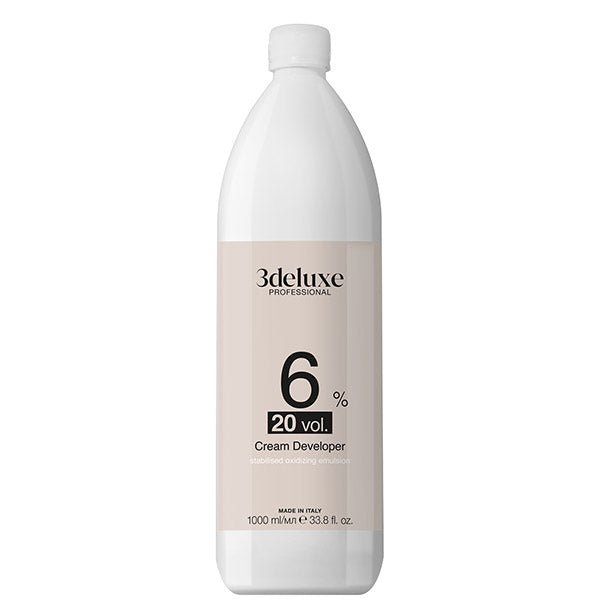 3deluxe Professional Professional Cream Peroxide Developer 1000ml - Hairdressing Supplies