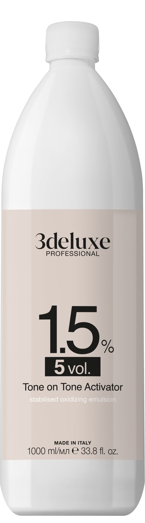 3deluxe Professional Professional Cream Peroxide Developer 1000ml - Hairdressing Supplies