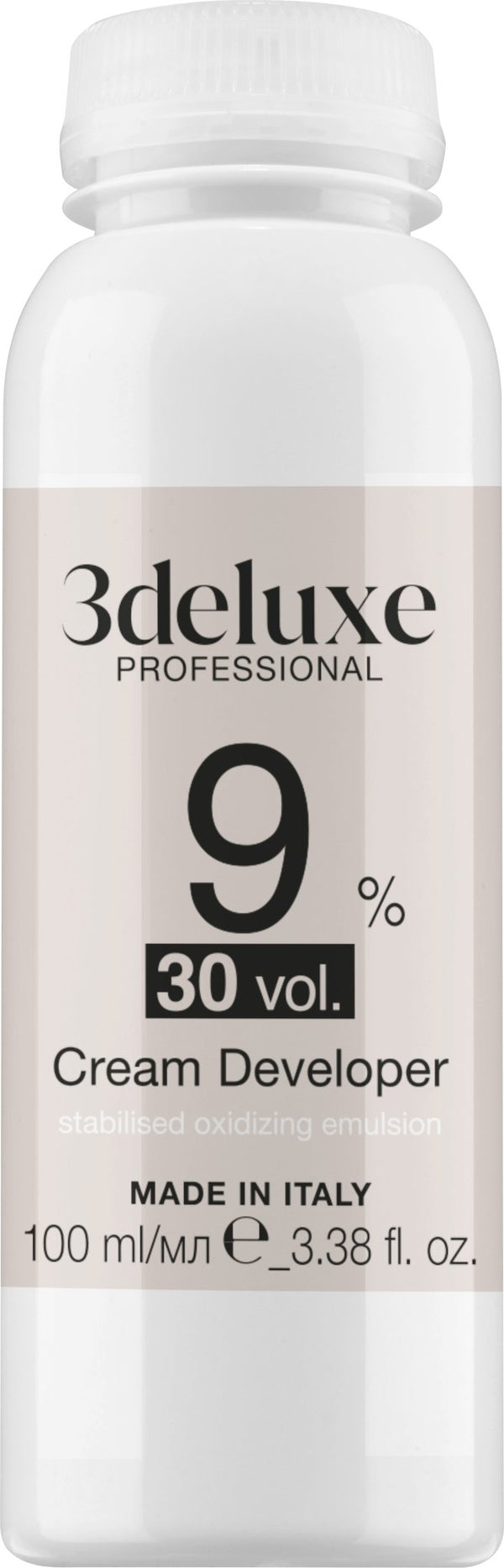 3deluxe Professional Professional Cream Peroxide Developer 100ml - Hairdressing Supplies
