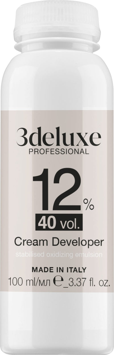 3deluxe Professional Professional Cream Peroxide Developer 100ml - Hairdressing Supplies