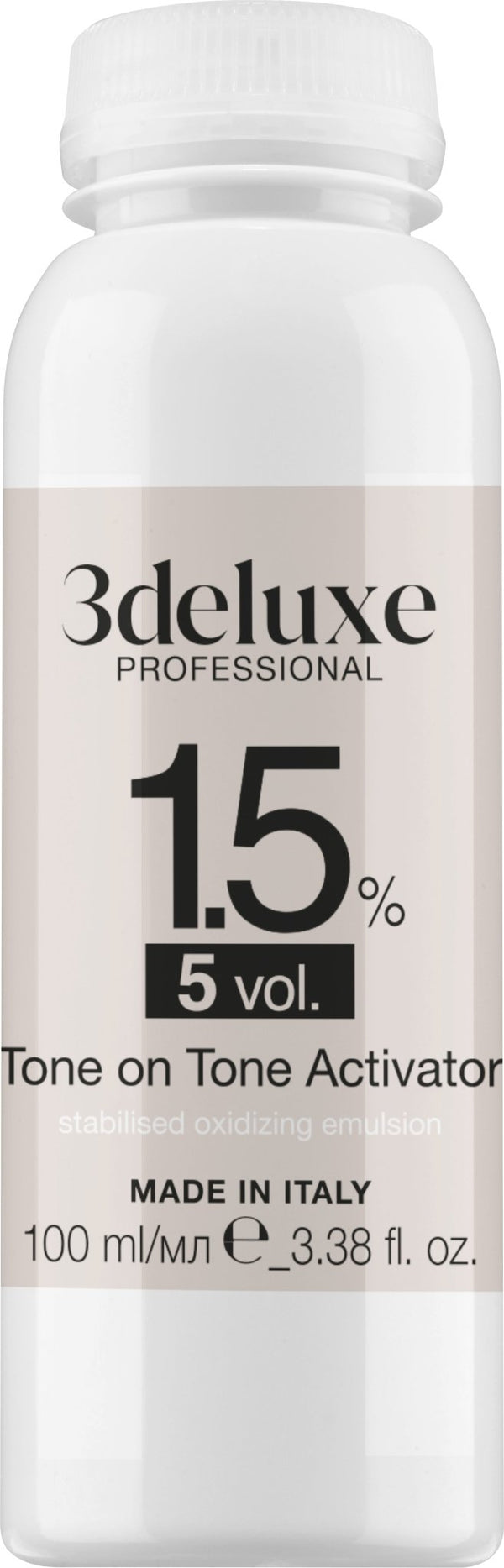 3deluxe Professional Professional Cream Peroxide Developer 100ml - Hairdressing Supplies