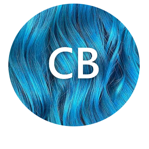 Capri Blue CB hair colour swatch