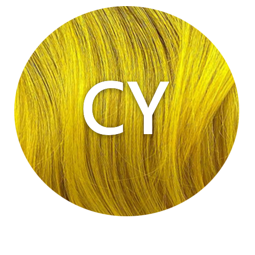 Canary Yellow CY hair colour swatch