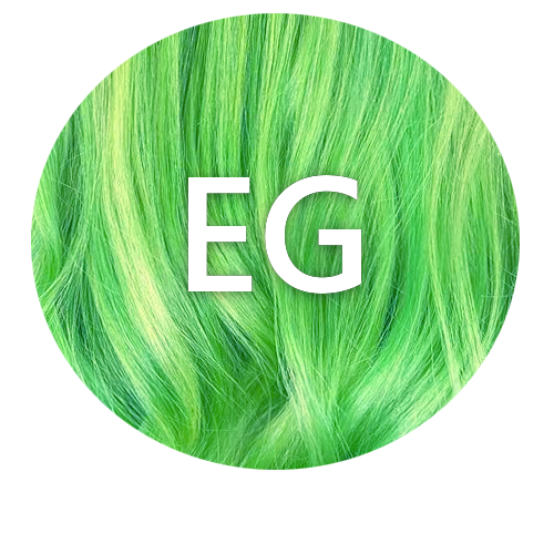 Emerald Green EG hair colour swatch