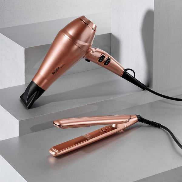 BaByliss Pro Keratin Lustre Straightener - Rose Gold - Hairdressing Supplies