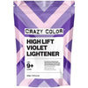 Crazy Color HighLift Violet Lightener 500g - Hairdressing Supplies