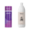 Fanola No Yellow Color Violet Lightener + 3deluxe Professional Professional Cream Developer 20V 1000ml - Hairdressing Supplies