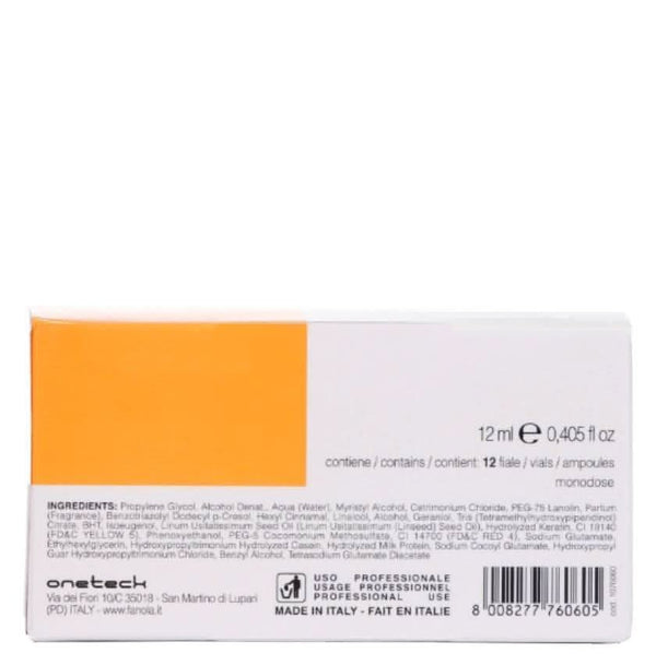 Fanola Nourishing Leave-In Restructuring Lotion 12 x 12ml - Hairdressing Supplies