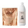 Fanola Oro Therapy De - Color Keratin Blue Bleaching Powder - 500g + 3deluxe Professional Professional Cream Developer 20V 1000ml - Hairdressing Supplies