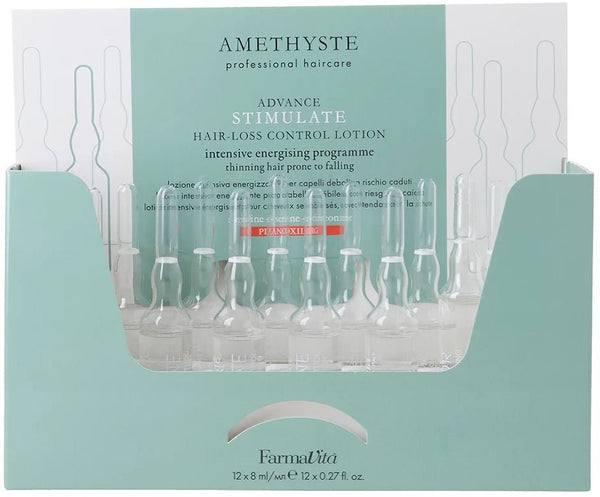 FarmaVita Amethyste Advance Stimulate Hair Loss Control Lotion 12x8ml - Hairdressing Supplies