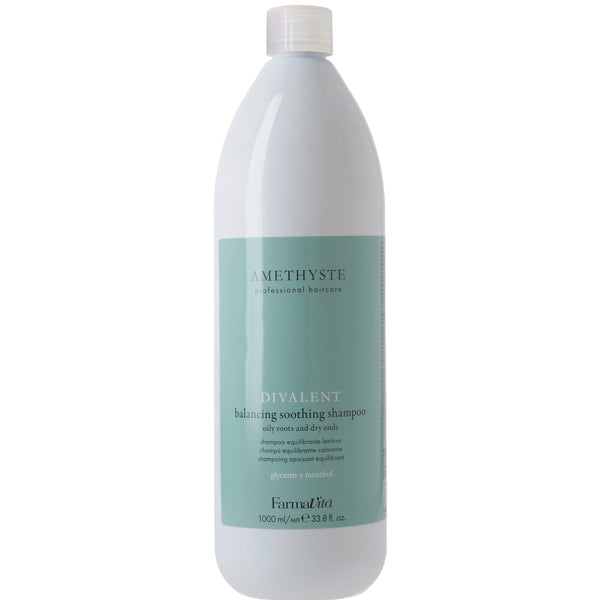 FarmaVita Amethyste Divalent Balancing Soothing Shampoo 1000ml - Hairdressing Supplies