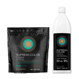 FarmaVita Suprema Color Blue Bleach Powder 500g + FarmaVita Suprema Color Cream Peroxide 6% 1000ml
