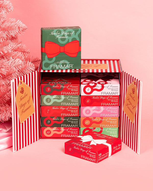 Framar Advent Calendar - 12 Days of Pop - Ups Limited Edition 12x100 sheets 5x11" - Hairdressing Supplies