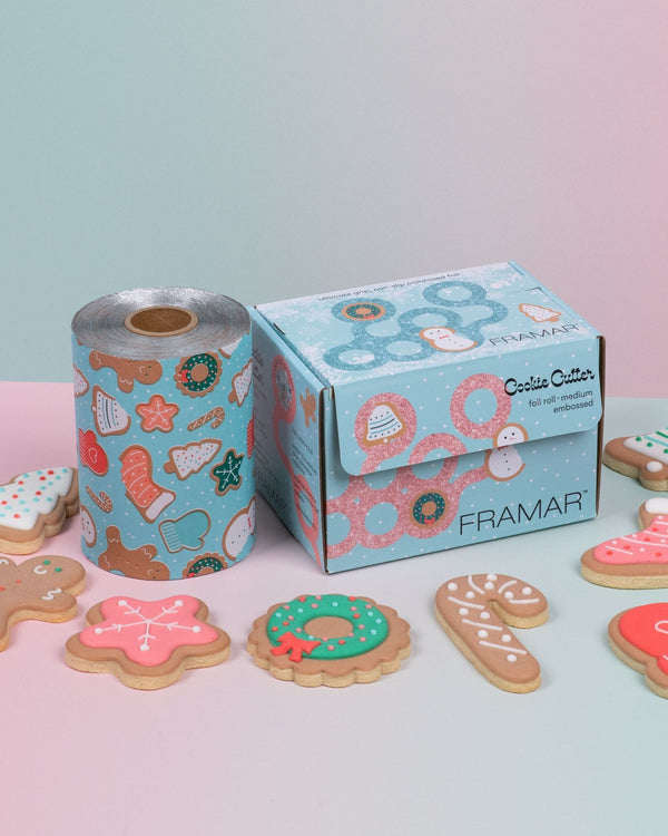 Framar Cookie Cutter Embossed Foil Roll – 320 ft - Hairdressing Supplies