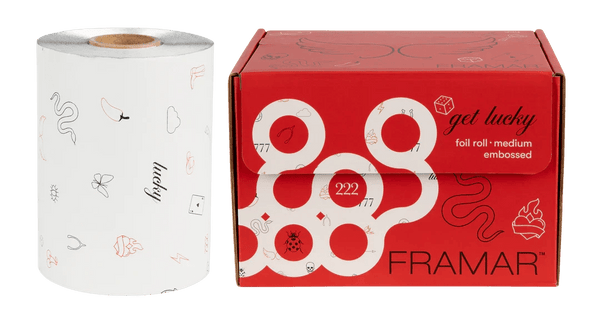 Framar Embossed Roll Medium Get Lucky (320ft) - Hairdressing Supplies