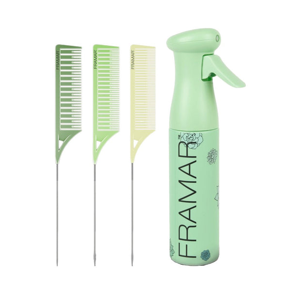 Framar Veganuary Plant Powered Bundle - Myst Assist + Dreamweaver Combs - Hairdressing Supplies