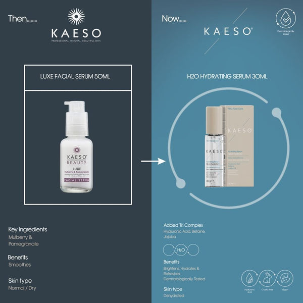 Kaeso Beauty H2O Hydrating Facial Serum 30ml - Hairdressing Supplies