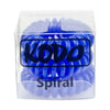 Kodo Blue Spiral Hair Bobbles Pack of 3 - Hairdressing Supplies