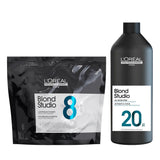 L'Oreal Professionnel Blond Studio 8 Multi Techniques Powder 500g + L'Oreal Professionnel Blond Studio Developer 6% (20vol) Peroxide