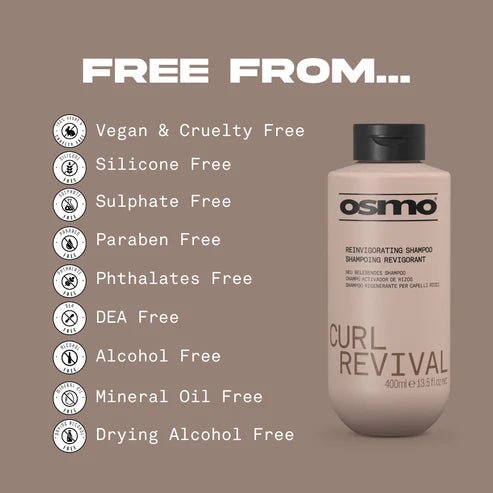 Osmo Curl Revival Reinvigorating Shampoo 400ml - Hairdressing Supplies