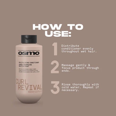 Osmo Curl Revival Revitalising Conditioner 400ml - Hairdressing Supplies