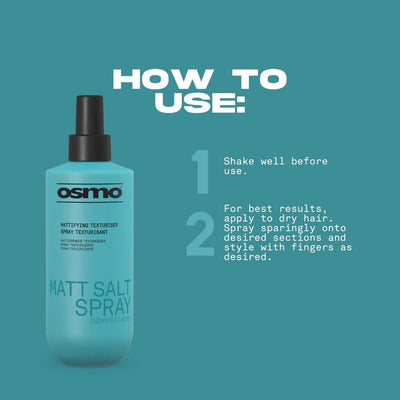 Osmo Matt Salt Spray 250ml - Hairdressing Supplies