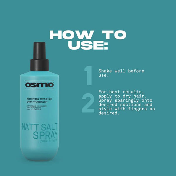 Osmo Matt Salt Spray 250ml - Hairdressing Supplies