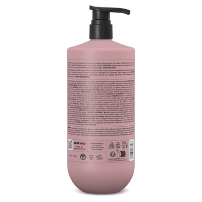 Osmo Pink Soda Colour Enhancing Shampoo 1000ml - Hairdressing Supplies