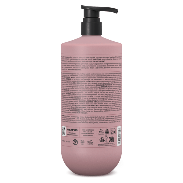Osmo Pink Soda Colour Enhancing Shampoo 1000ml - Hairdressing Supplies