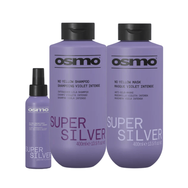 Osmo Super Silver No Yellow Toning Collection (3 - Piece Bundle) - Hairdressing Supplies