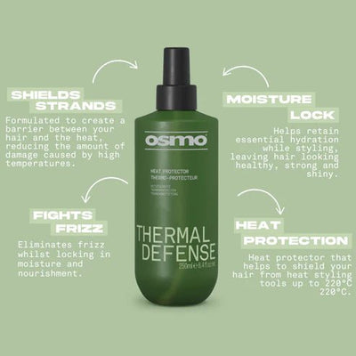 Osmo Thermal Defense Heat Protector Spray 250ml - Hairdressing Supplies