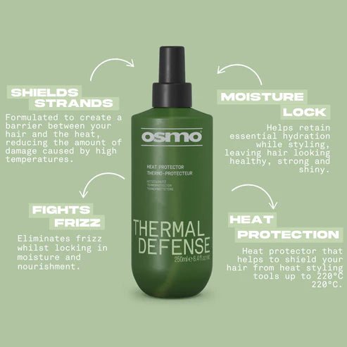 Osmo Thermal Defense Heat Protector Spray 250ml - Hairdressing Supplies
