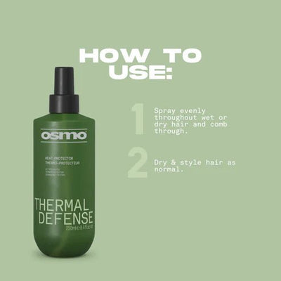 Osmo Thermal Defense Heat Protector Spray 250ml - Hairdressing Supplies