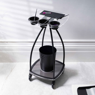 Procare Black Write and Wipe Colouring Trolley - Hairdressing Supplies