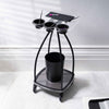 Procare Black Write and Wipe Colouring Trolley - Hairdressing Supplies
