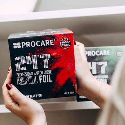 PROCARE PREMIUM SILVER 24*7 HAIR FOIL REFILL ROLL 100MM X 450M - Hairdressing Supplies