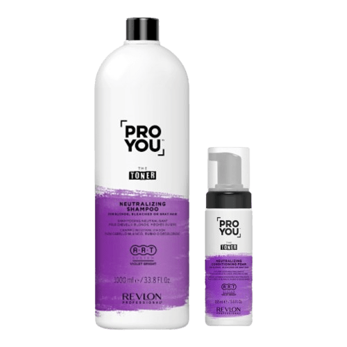 Revlon Pro You The Toner Conditioning Foam 165ml + Revlon Pro You The Toner Shampoo - Hairdressing Supplies
