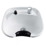 Salon Fit Backwash Basin White