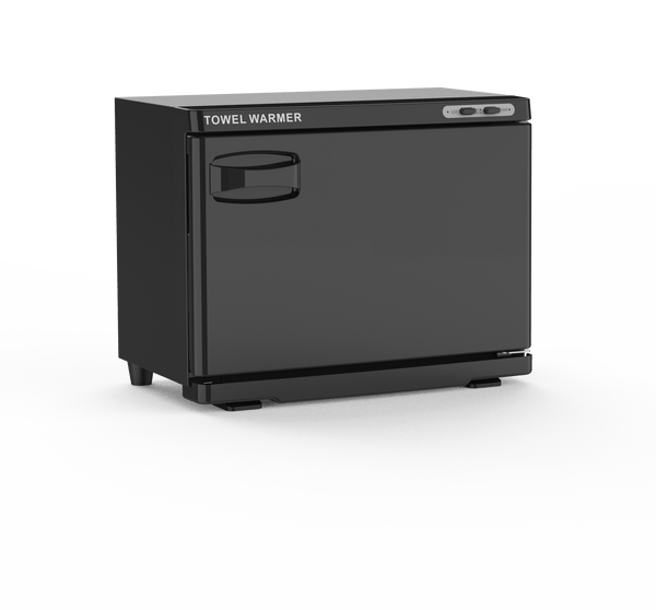 Salon Fit Lotus Hot Towel Cabinet Black Large - Hairdressing Supplies