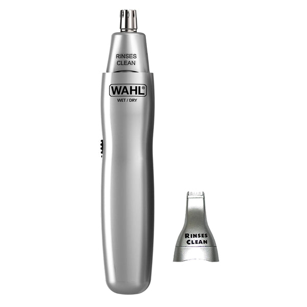 WAHL Dual Head Battery Ear, Nose Hair & Brow Trimmer - Hairdressing Supplies