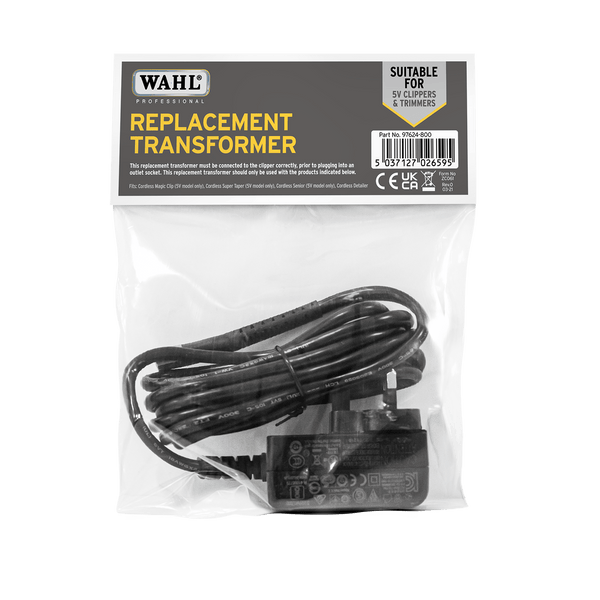 WAHL Transformer 5V Cordless - Det/Senior/Magic/Super - Hairdressing Supplies