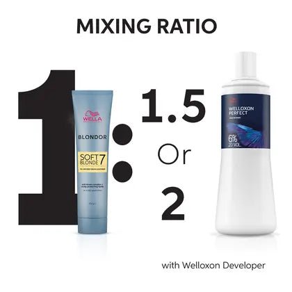 Wella Blondor Soft Blonde Hair Lightening Cream 200g - Hairdressing Supplies